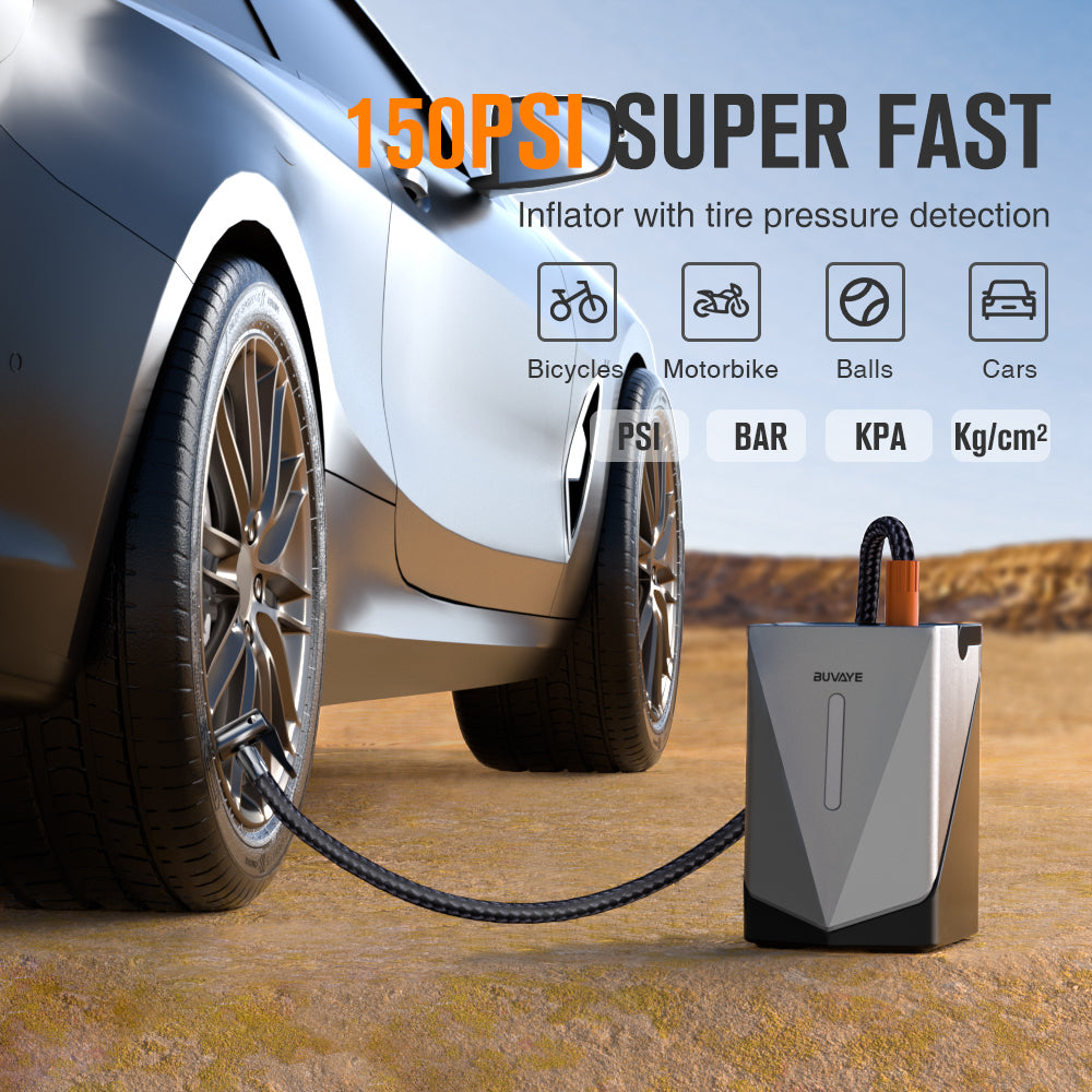 BUVAYE GF-01 Car Jump Starter Electric Air Blower 8 in 1 Air Pump Power Bank Lighting Portable Speed Rotation Blowing Suction Leaf
