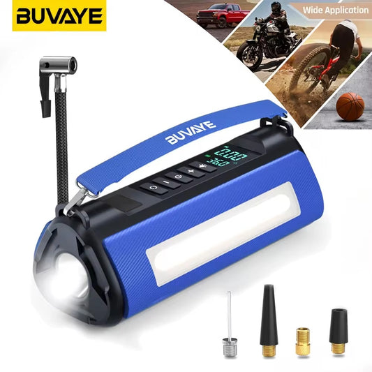 BUVAYE TS01 Car Air Pump Portable Multi-function Inflator Outdoor Inflatable Lighting Suitable for Cars, Motorboats, Basketballs